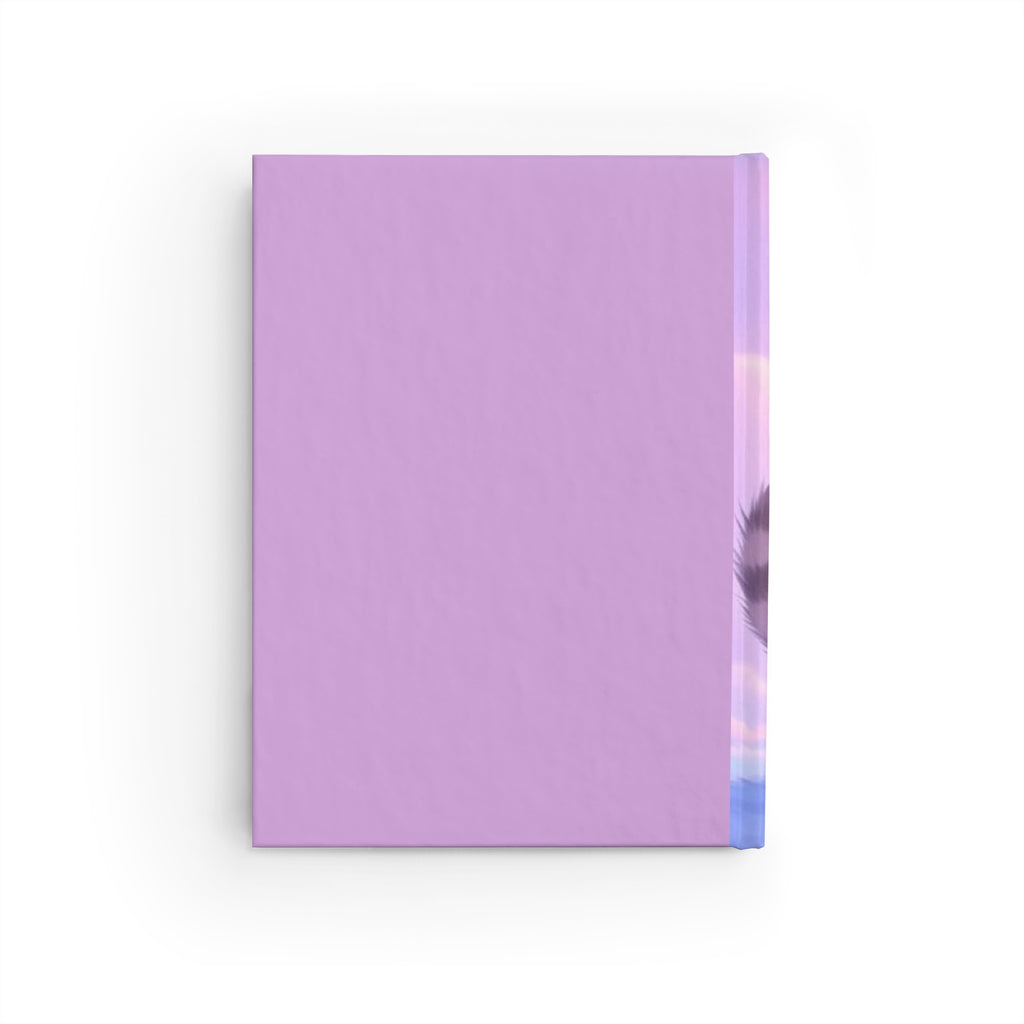 Cute Fluffy Kitten Journal | Ruled Lined Notebook, Pastel Cat Art