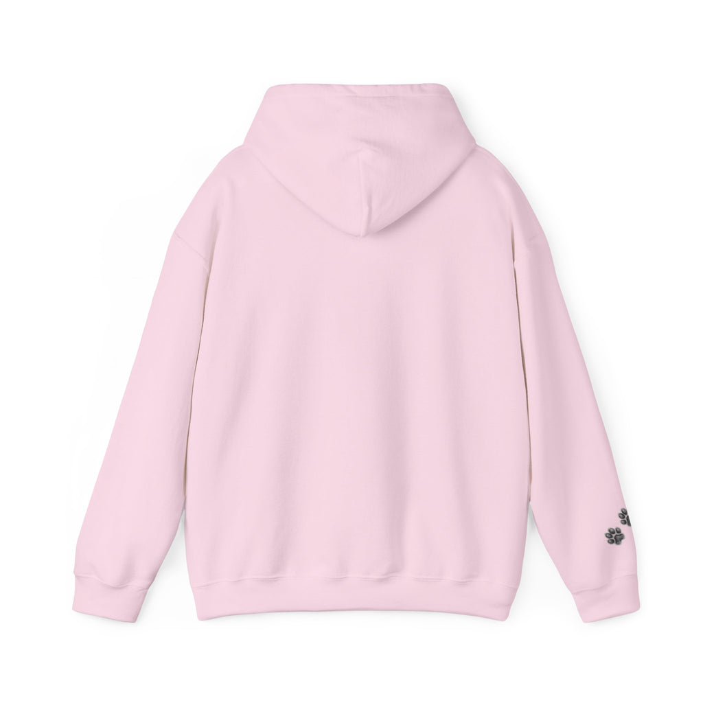Fluffy Kitten Diego-Cat Lover Hoodie with Paw Print Design