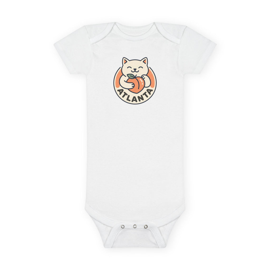 Atlanta  Kitty Baby Onesie, Infant Short Sleeve Bodysuit