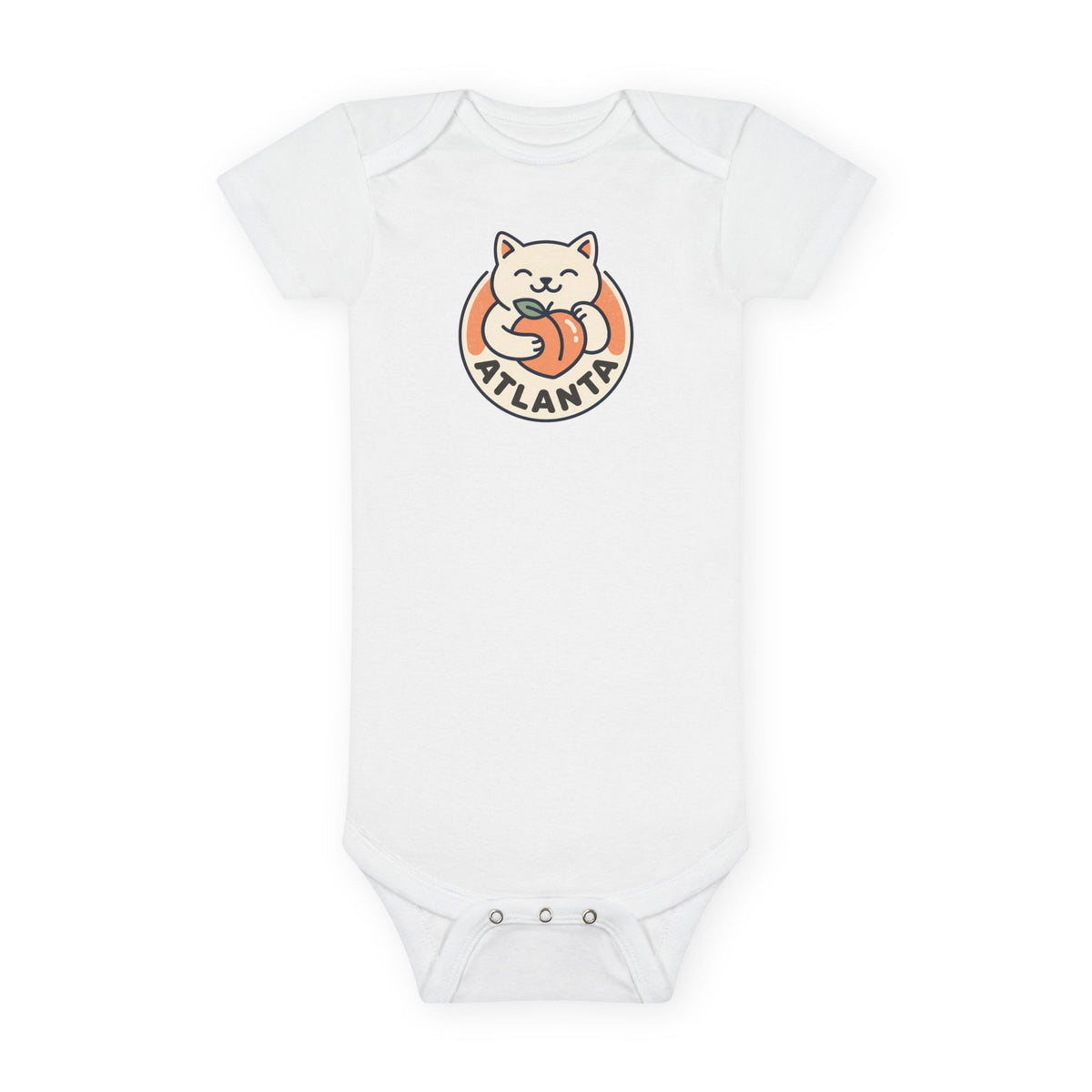 Atlanta  Kitty Baby Onesie, Infant Short Sleeve Bodysuit