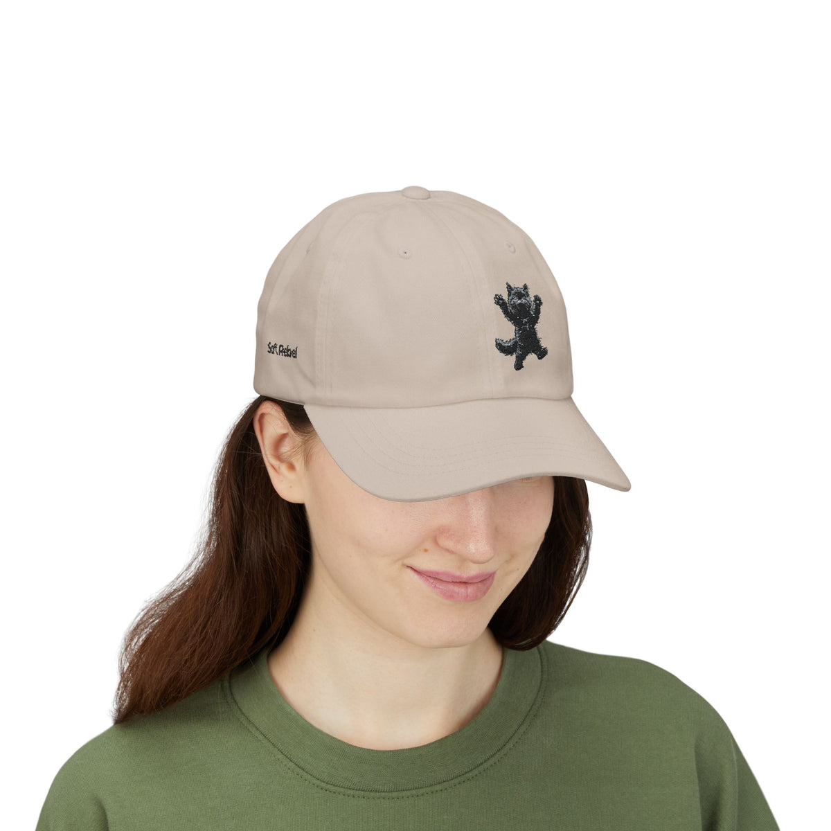 Jumping For Joy Black Cat Dad Cap | Embroidered Cat Hat- Boop Collection