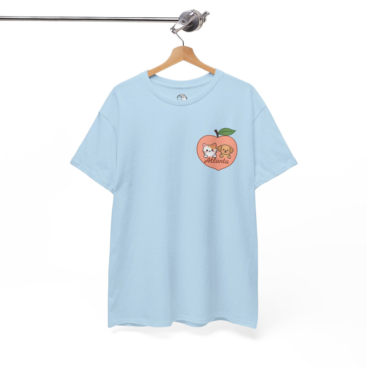 ATLANTA Peach Kitten & Doggie Tee | Cute GA Peach Illustration T-Shirt