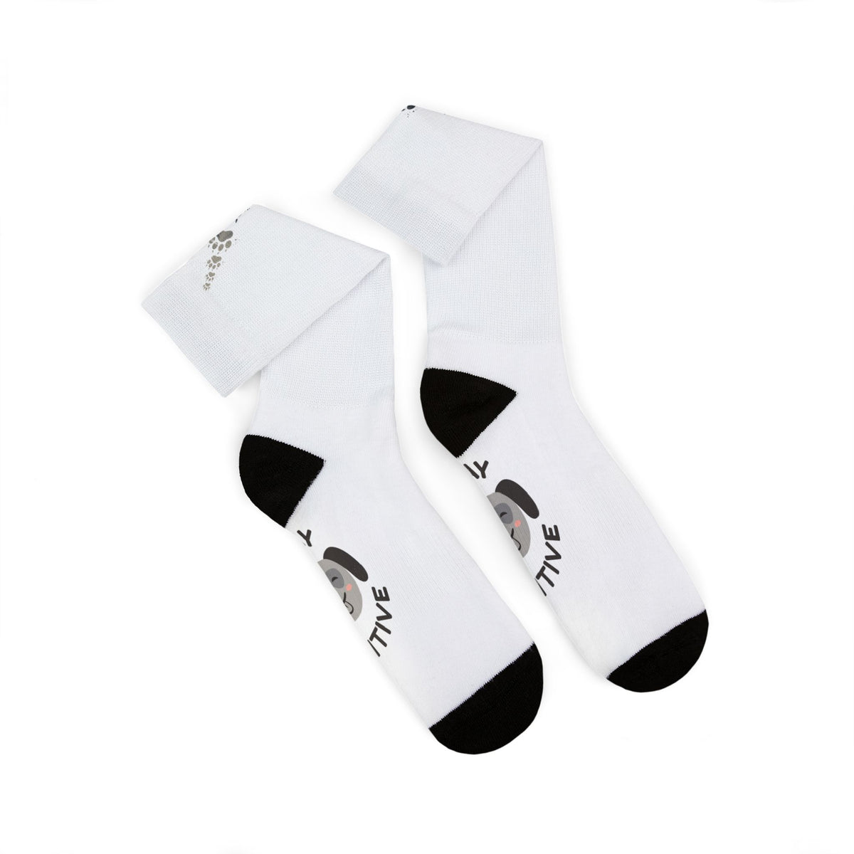 Stay Pawsitive Doggie Paw Socks