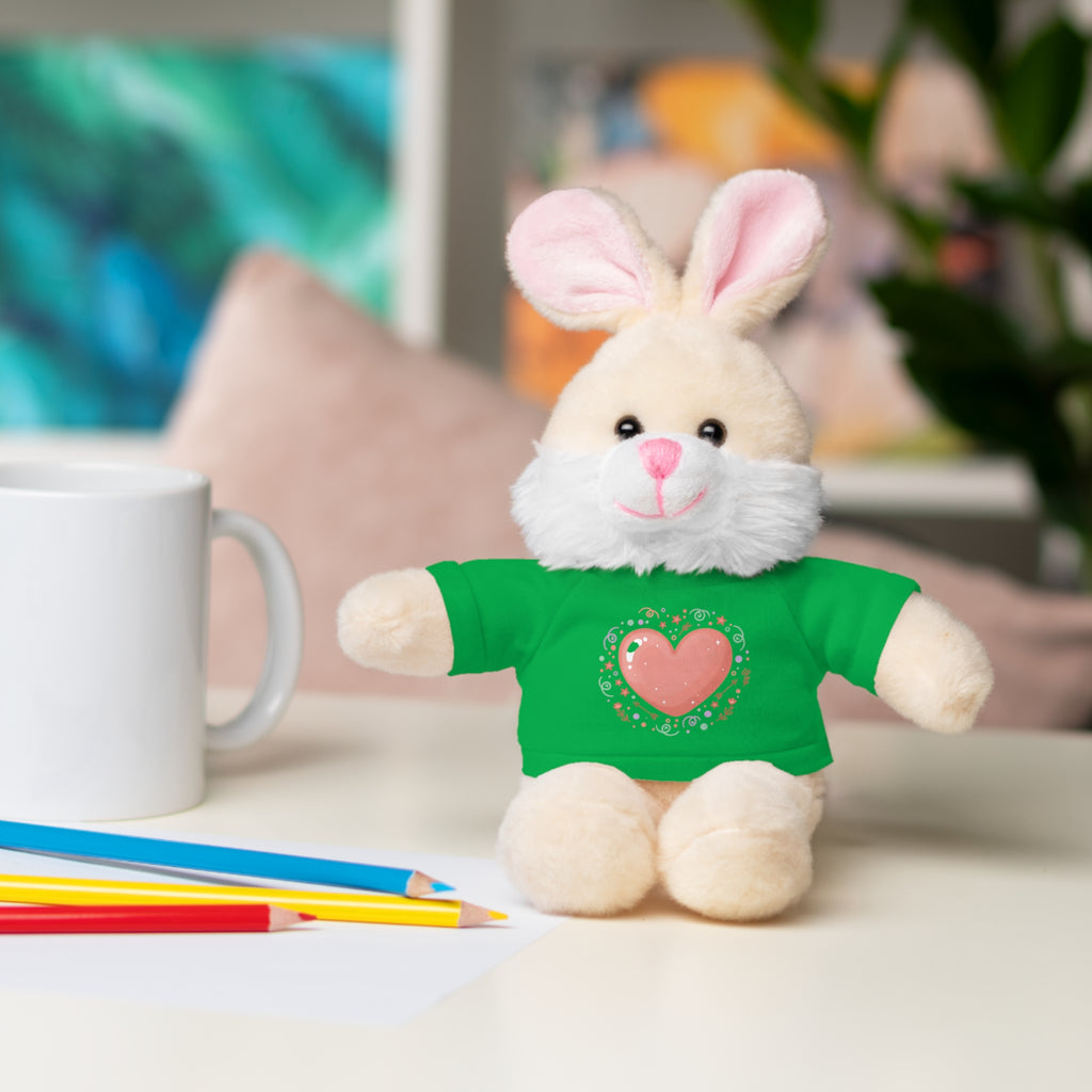 Plush Companion with Heart Stuffed Animals with Tee