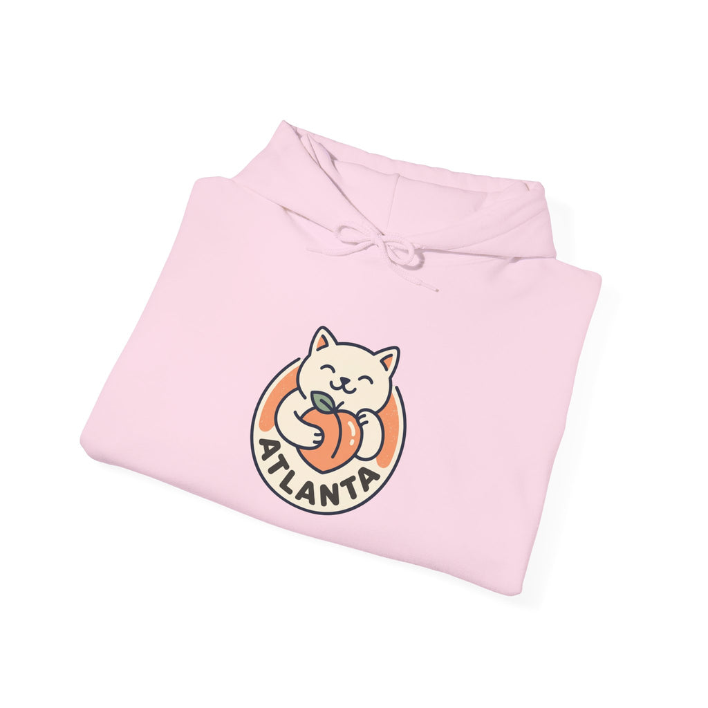 Atlanta Cute Cat Logo Hoodie |  Peachy Cat Ring Pullover