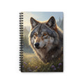 Majestic Wolf in Nature Notebook | Spiral Ruled Journal