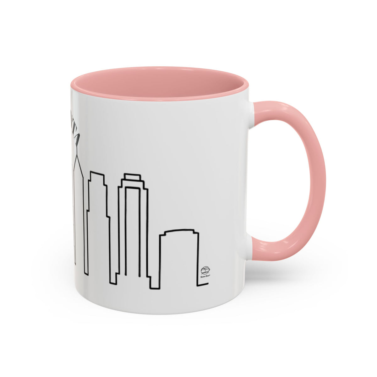 Atlanta Skyline Mug | City Outline Coffee Cup, Black Accent