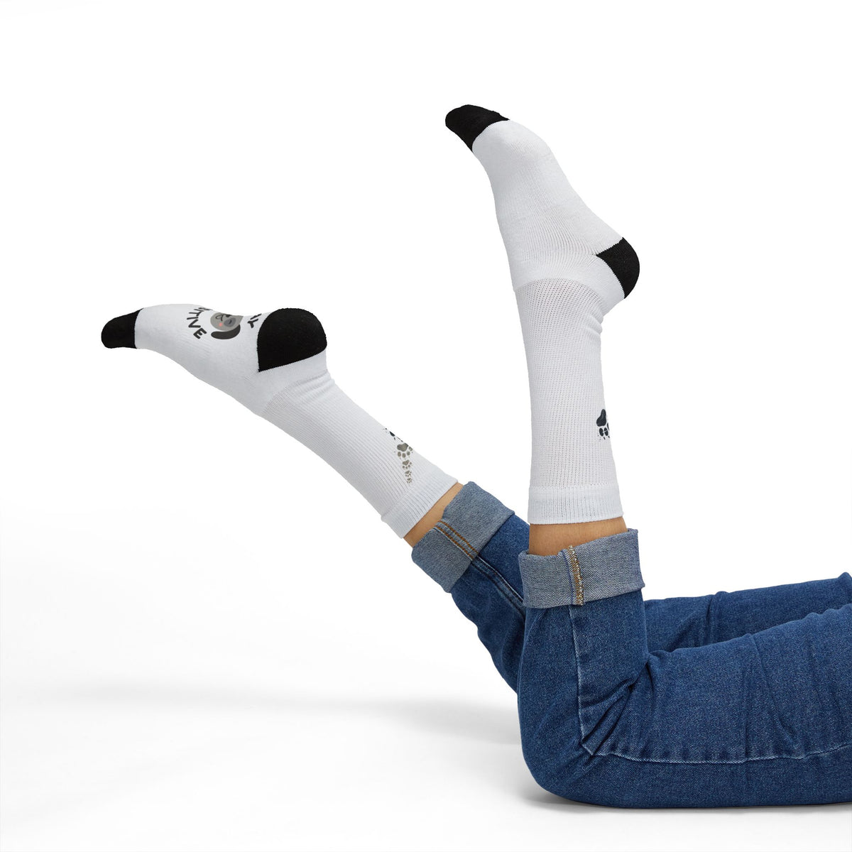Stay Pawsitive Doggie Paw Socks