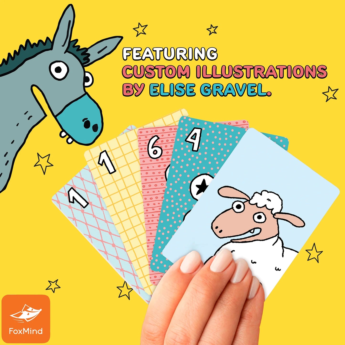 : Crazy Farm - an Observation Card Party Game Where You Shout Out Animal Sounds, Illustrated by Elise Gravel, Family & Kids 6+, 2-5 Players