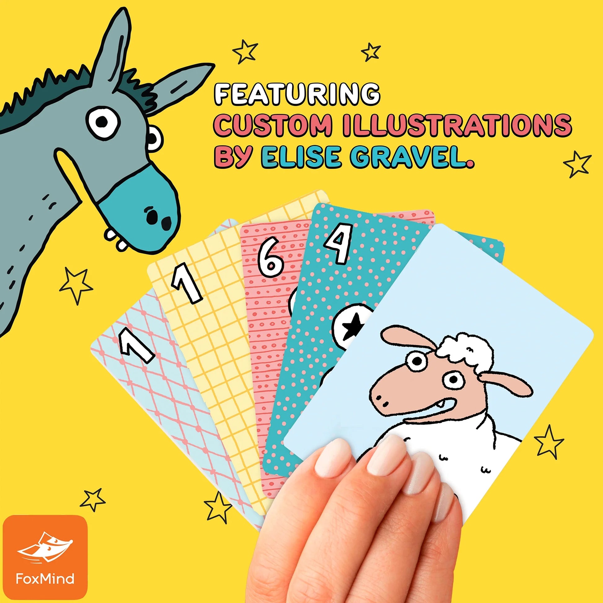: Crazy Farm - an Observation Card Party Game Where You Shout Out Animal Sounds, Illustrated by Elise Gravel, Family & Kids 6+, 2-5 Players