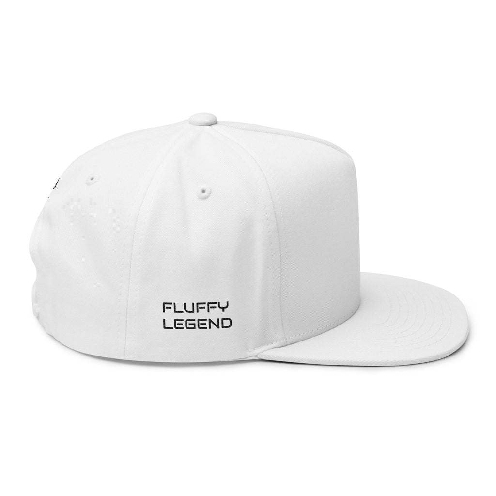 Cute Kitten Embroidered Flat Bill Cap | Small Tabby Cat DIEGO Collection