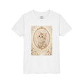 Little Dreamer Kitten Youth Tee | Vintage Floral Portrait, Cute Cat- Bestie Best Luxury Collection