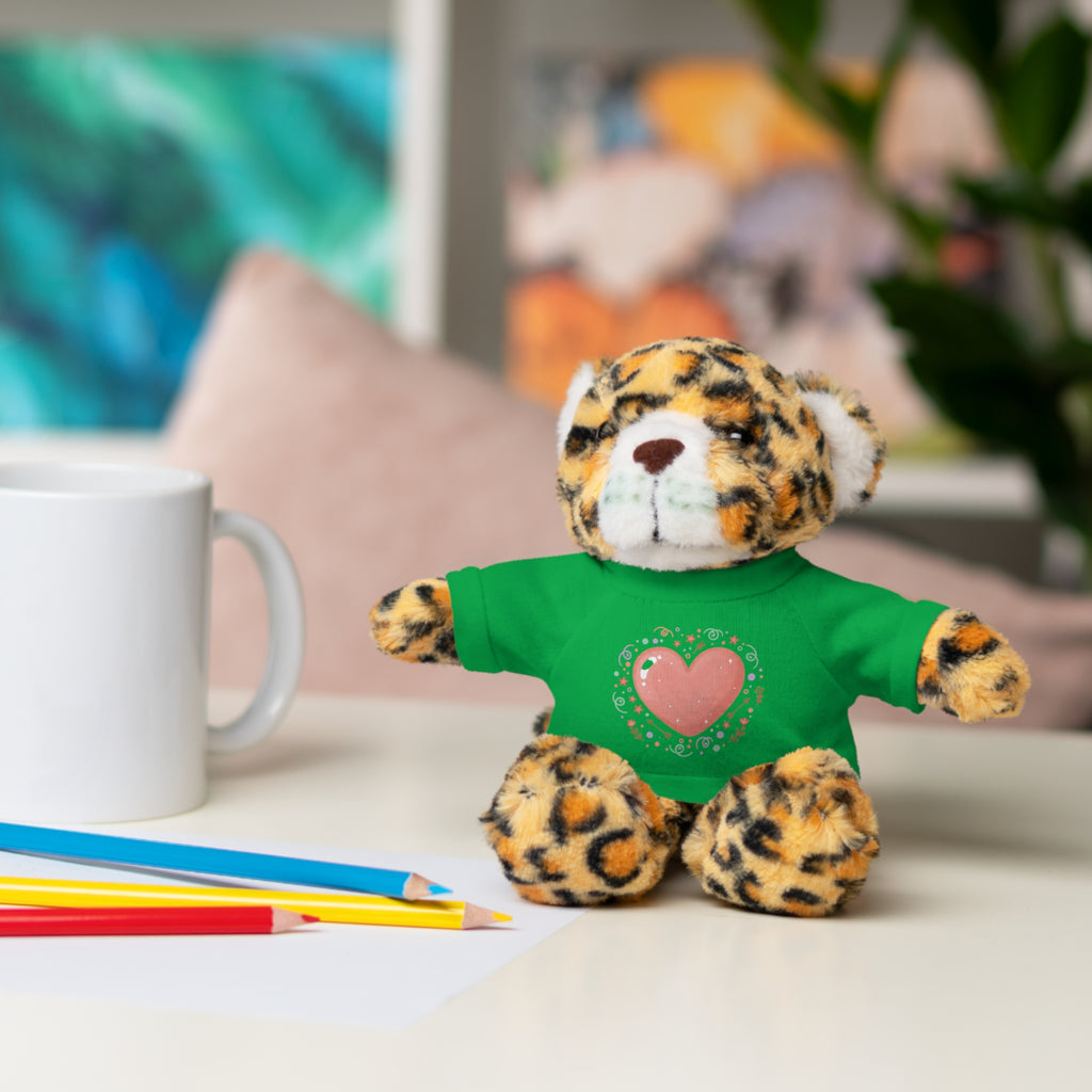 Plush Companion with Heart Stuffed Animals with Tee