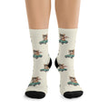 Dog Driving Car Socks — Cute Poly Crew Socks Unisex