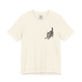 Playful Kitten Pounce Illustration Tee | Carmen Collection Cat Drawing