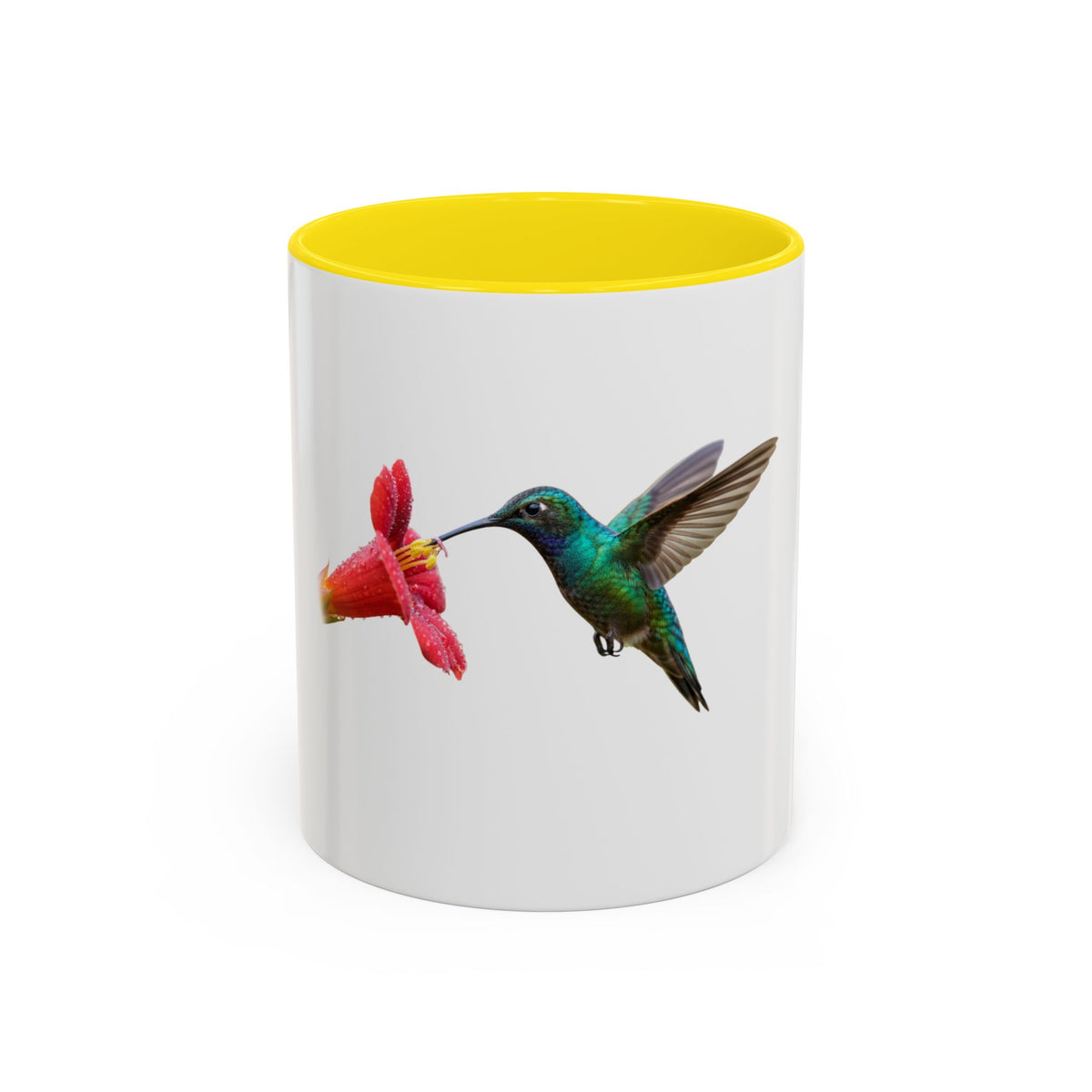 Hummingbird with Flower Thrive Not Just Survive Mug | Accent Coffee Mug
