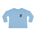 Playful Black Fluffy Kitty toddler long sleeve tee | Mini graphic- Twixie Collection- Bestie Best Collection