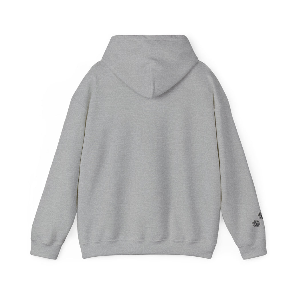 Fluffy Kitten Diego-Cat Lover Hoodie with Paw Print Design