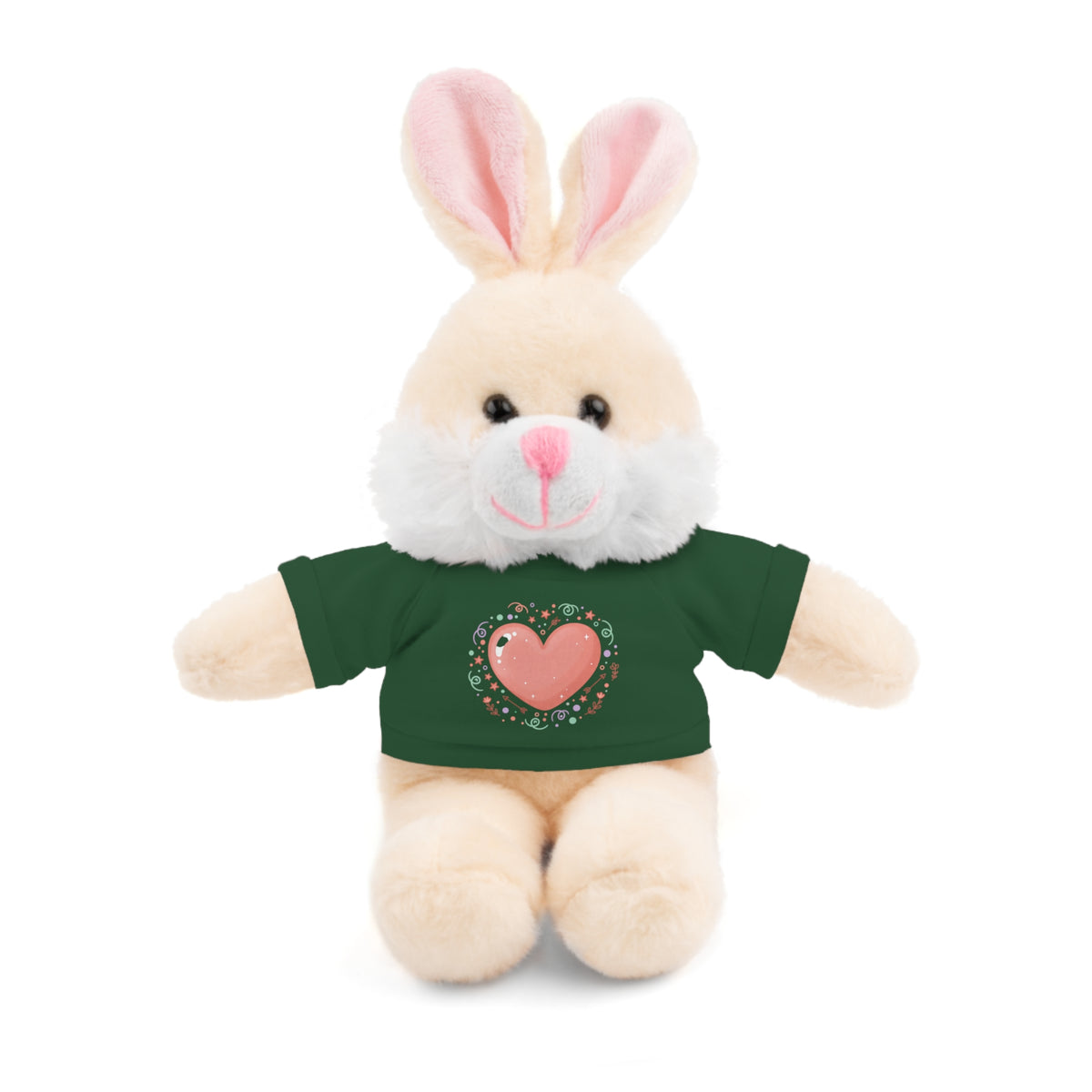 Plush Companion with Heart Stuffed Animals with Tee