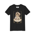 Little Artist Cat Youth Tee | Cute Kitten Painter Illustration- Little Artist Bestie Best Luxury Collection