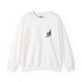 Playful Kitten Illustration Sweatshirt | Small Chest Cat Artwork