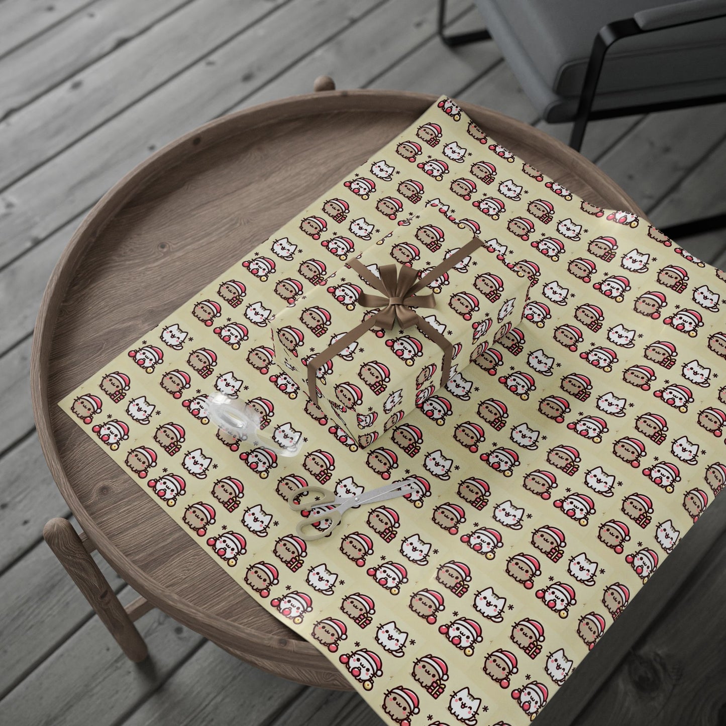 Christmas Kitty Wrapping Paper