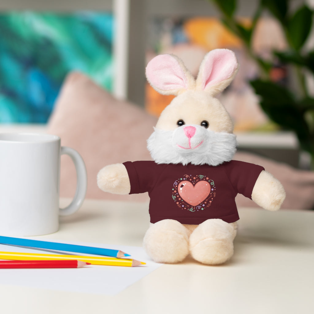 Plush Companion with Heart Stuffed Animals with Tee
