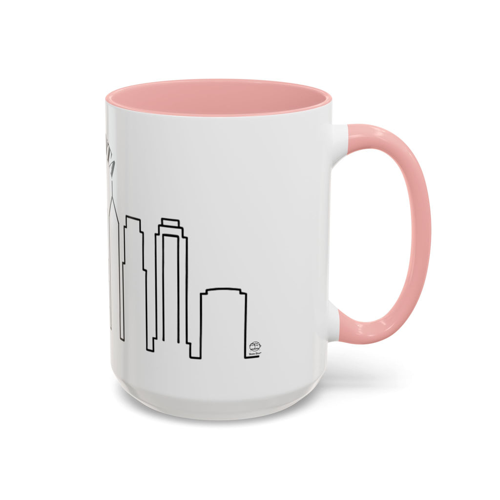 Atlanta Skyline Mug | City Outline Coffee Cup, Black Accent