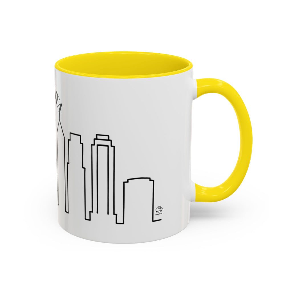 Atlanta Skyline Mug | City Outline Coffee Cup, Black Accent