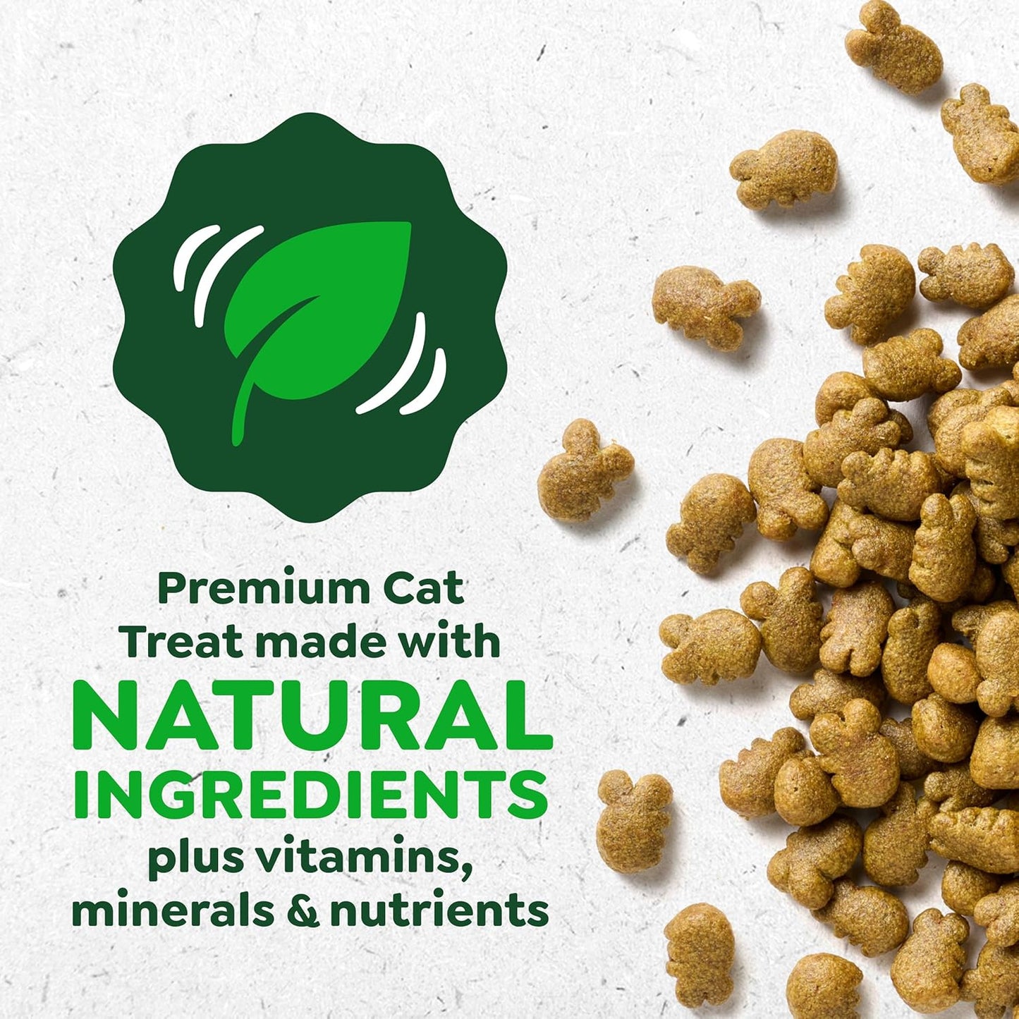 Cat Treats, Veterinarian-Recommended Adult Natural Dental Cat Treats, Tempting Tuna Flavor, 9.75 Oz. Tub