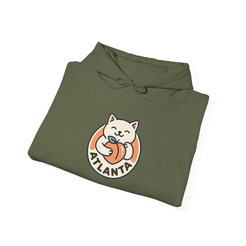 Atlanta Cute Cat Logo Hoodie |  Peachy Cat Ring Pullover