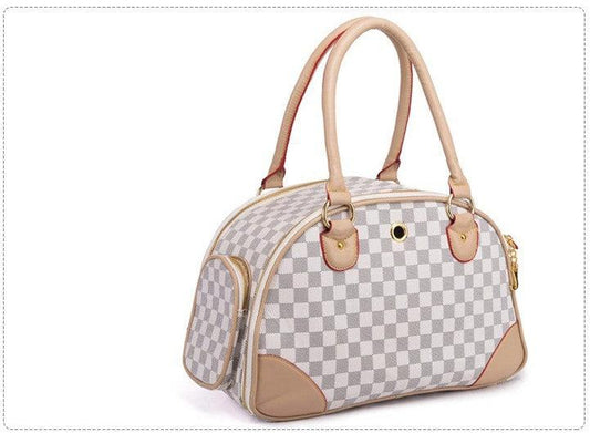Luxury Leather Pet Travel Tote: Stylish And Practical Dog And Cat Carrier