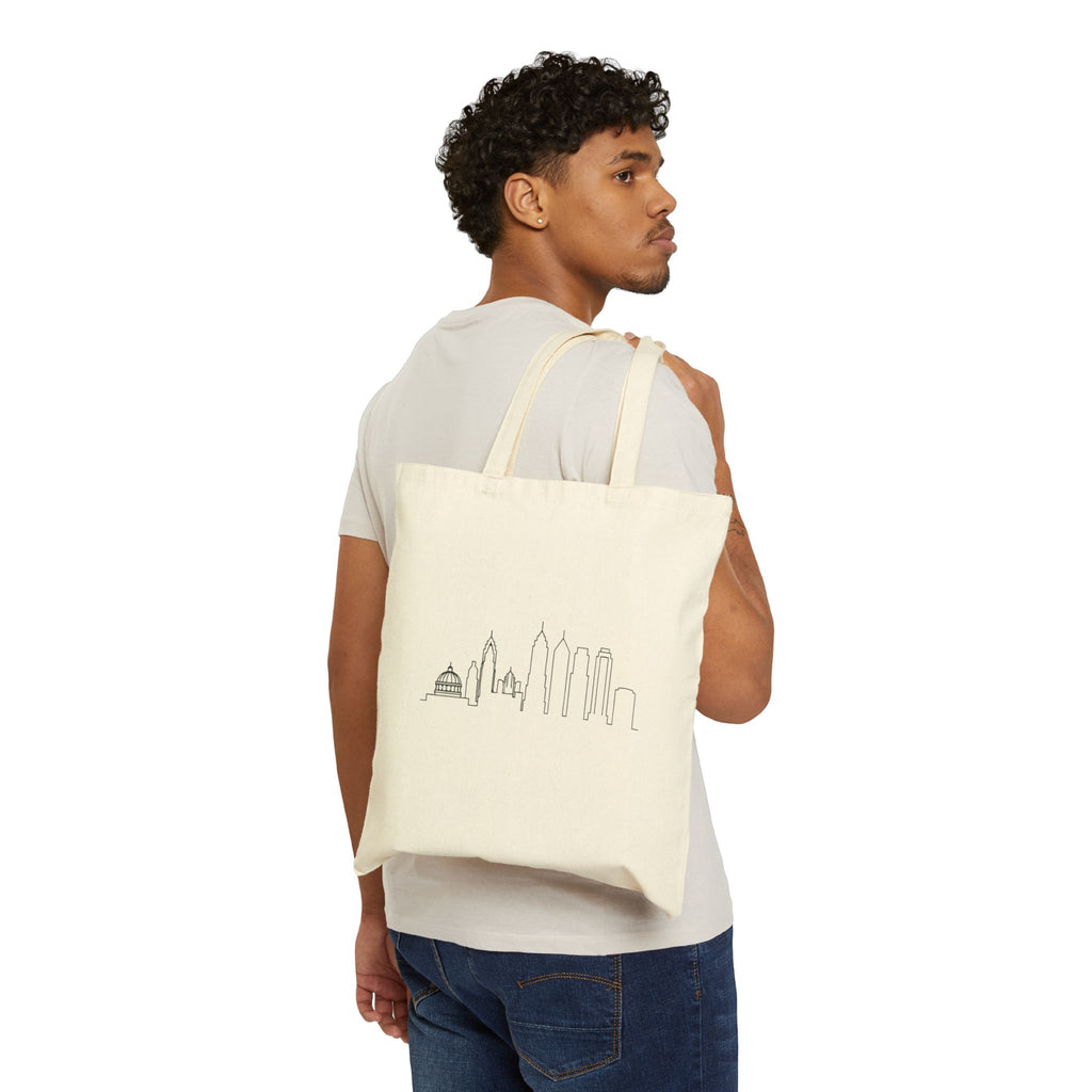 Atlanta Skyline Tote Bag | Atlanta Cat Silhouette Tote
