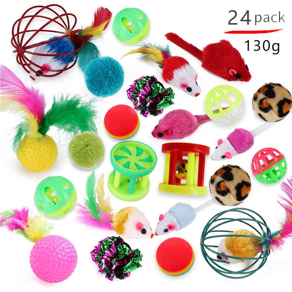 Purrfectly Playful Feather Frenzy Cat Stick Toy-5