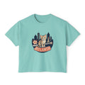 Atlanta Skyline Cat Tee | Peachy Retro City Cat Shirt