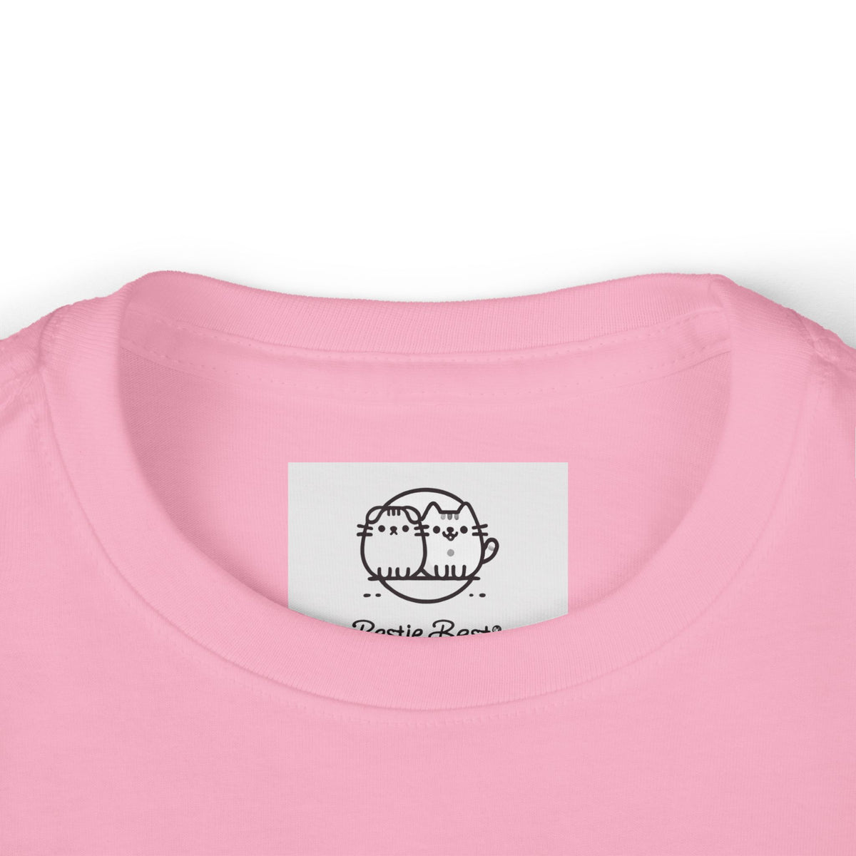 Royal Kitten Portrait Toddler Long Sleeve Tee | Crowned Cat Illustration- Orange Sherbet Collection- Bestie Best Luxury