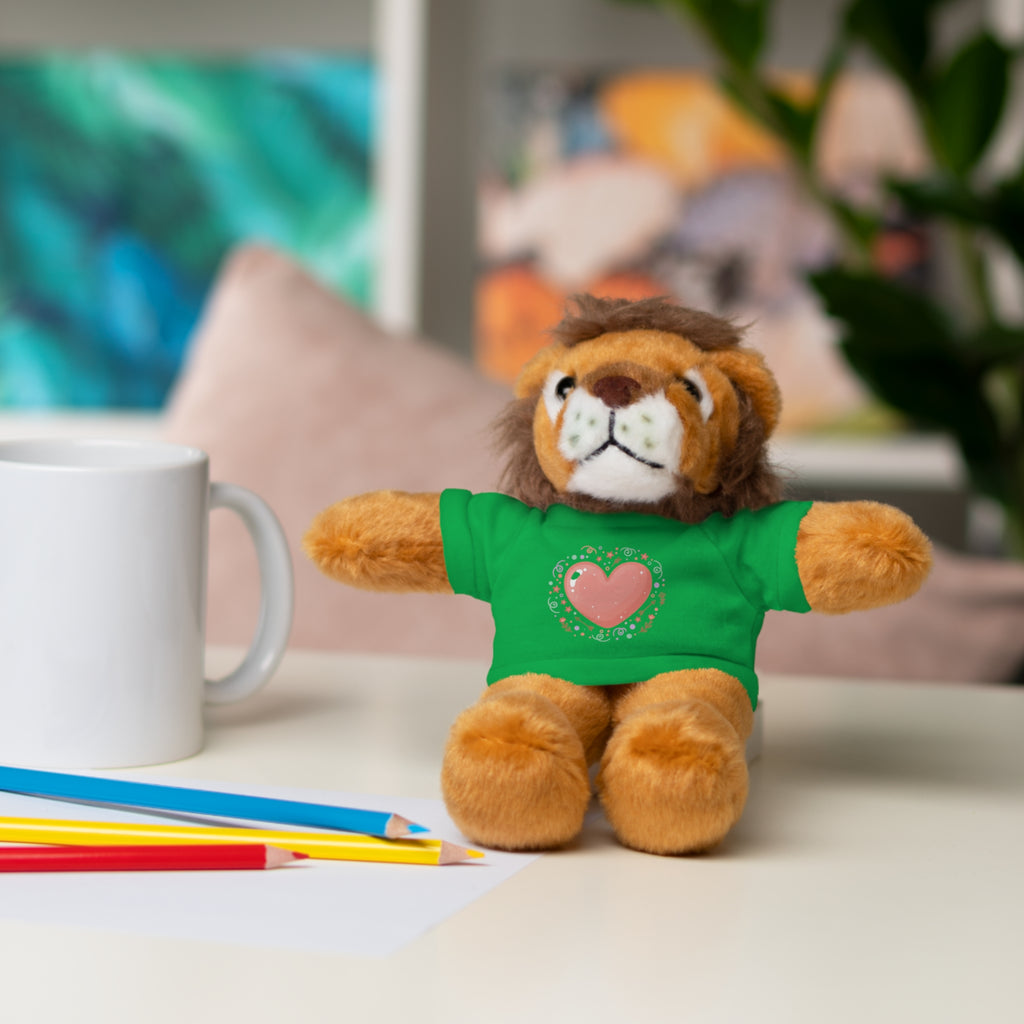 Plush Companion with Heart Stuffed Animals with Tee