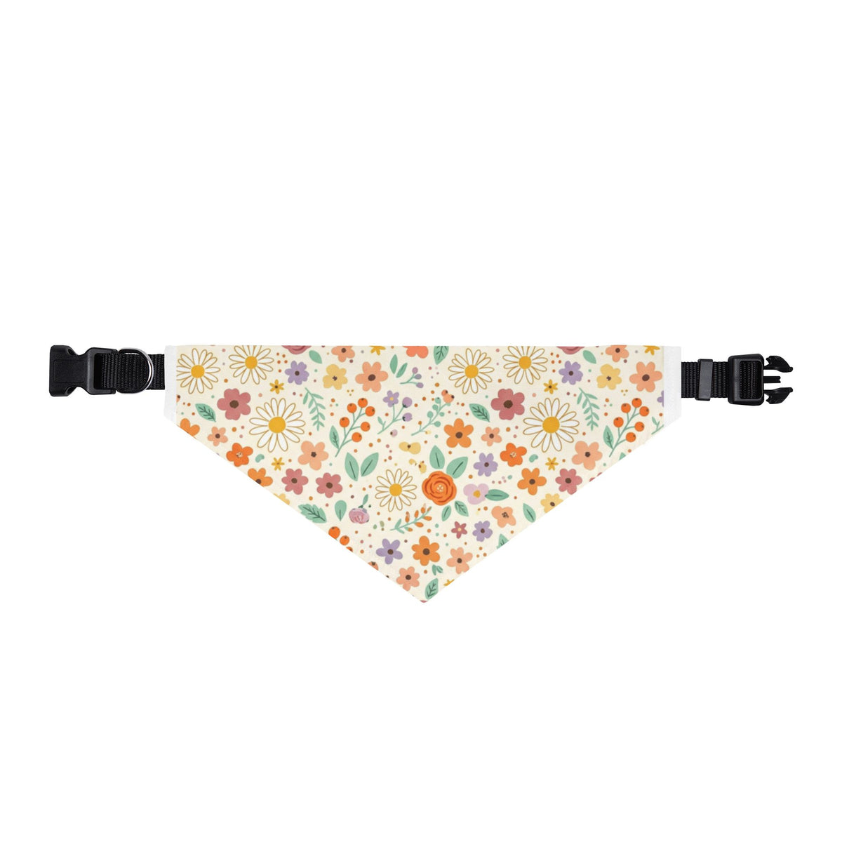 Prairie Floral Clip-on Pet Bandana | Fall Flowers Collar Accessory- Bestie Best Collection