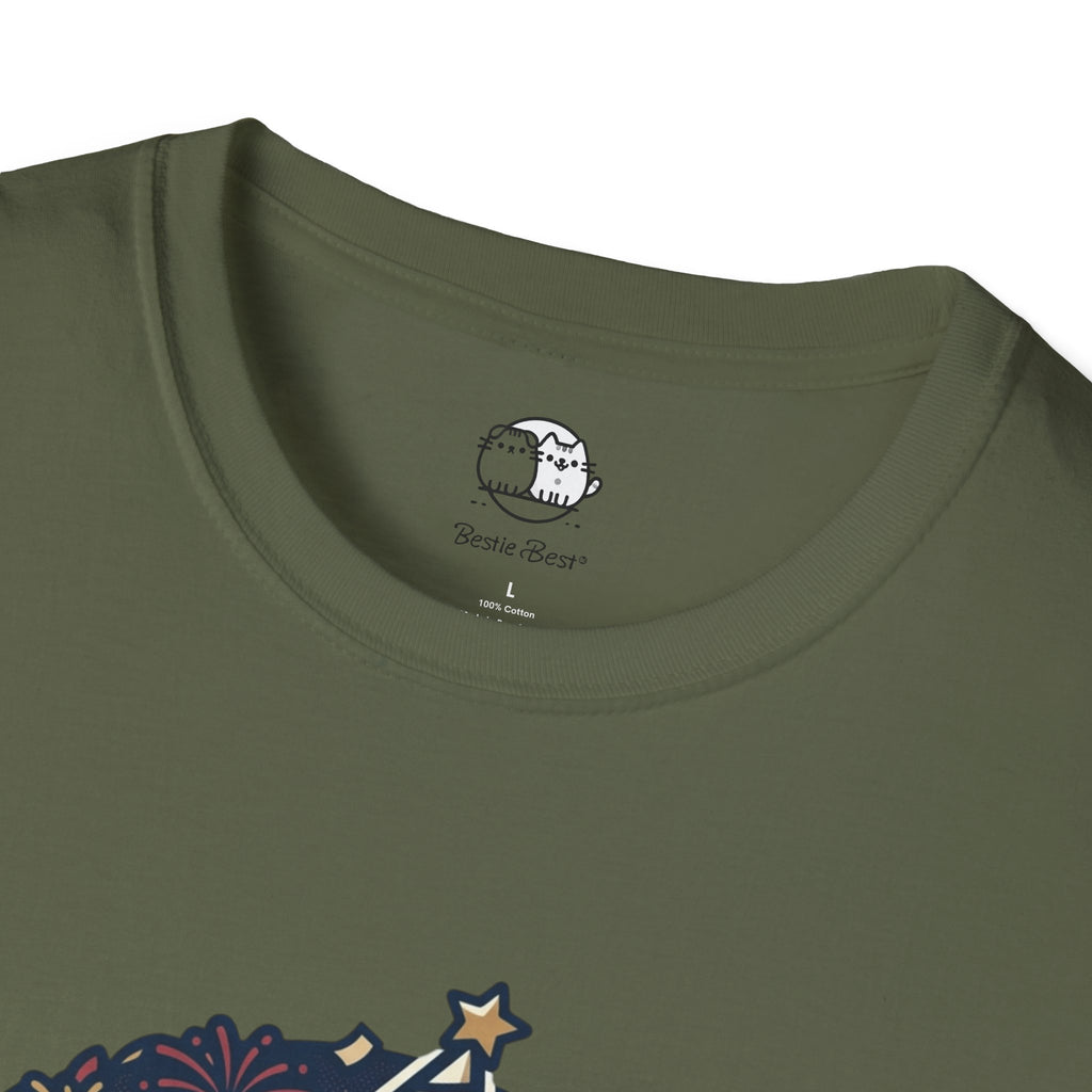 Patriotic Party Dog T-Shirt | 250 Years Celebration Tee