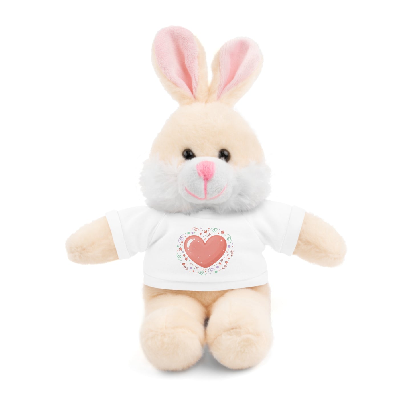 Plush Companion with Heart Stuffed Animals with Tee