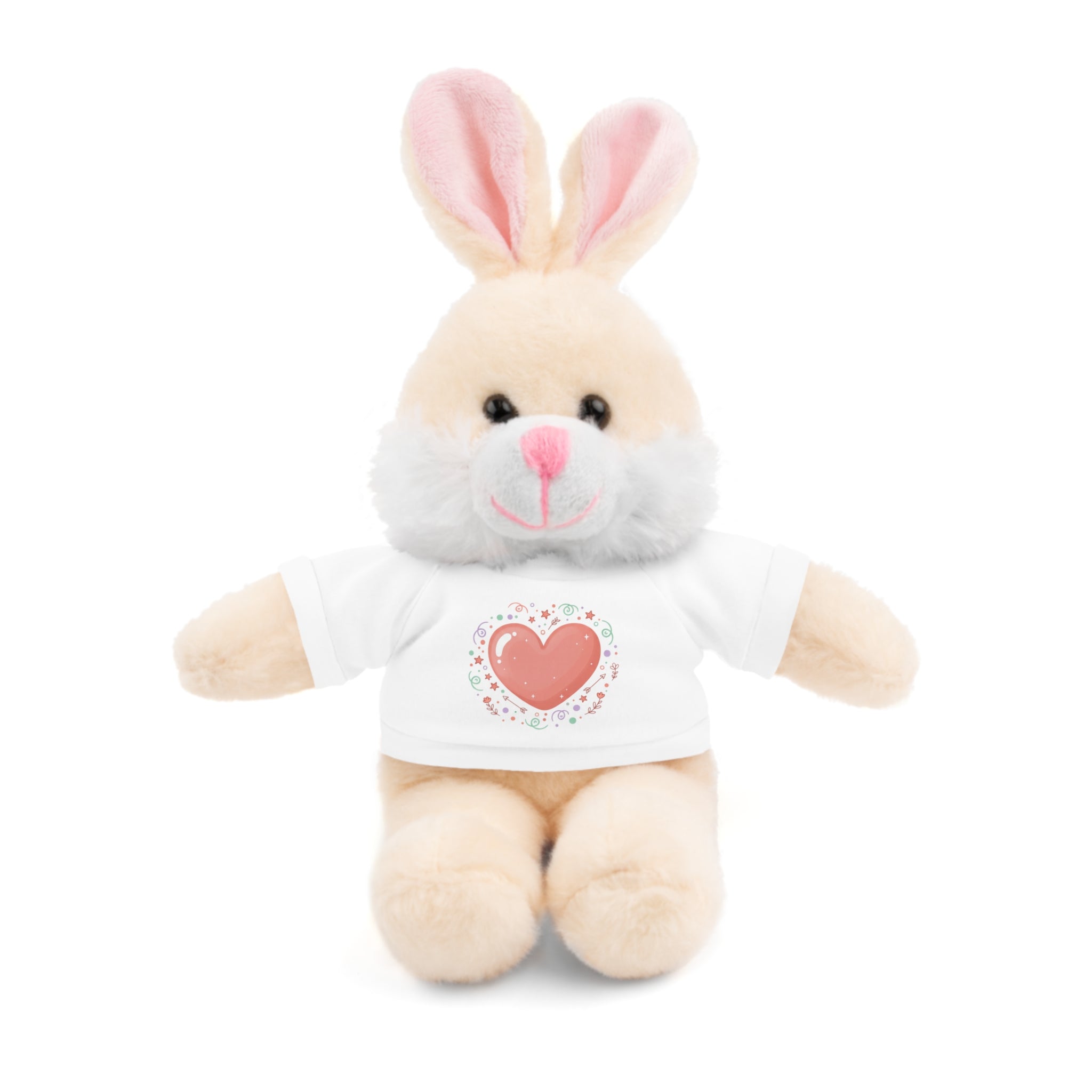 Plush Companion with Heart Stuffed Animals with Tee