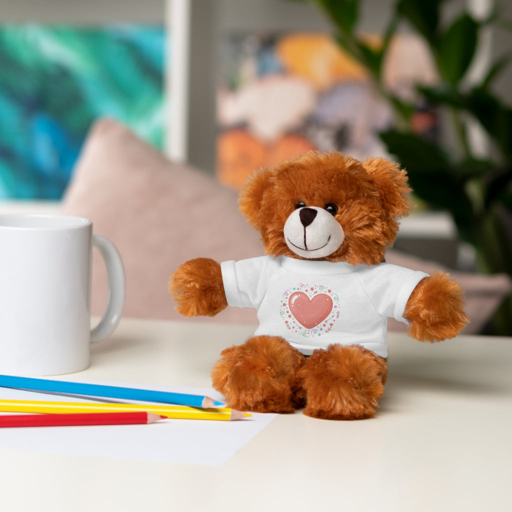 Plush Companion with Heart Stuffed Animals with Tee