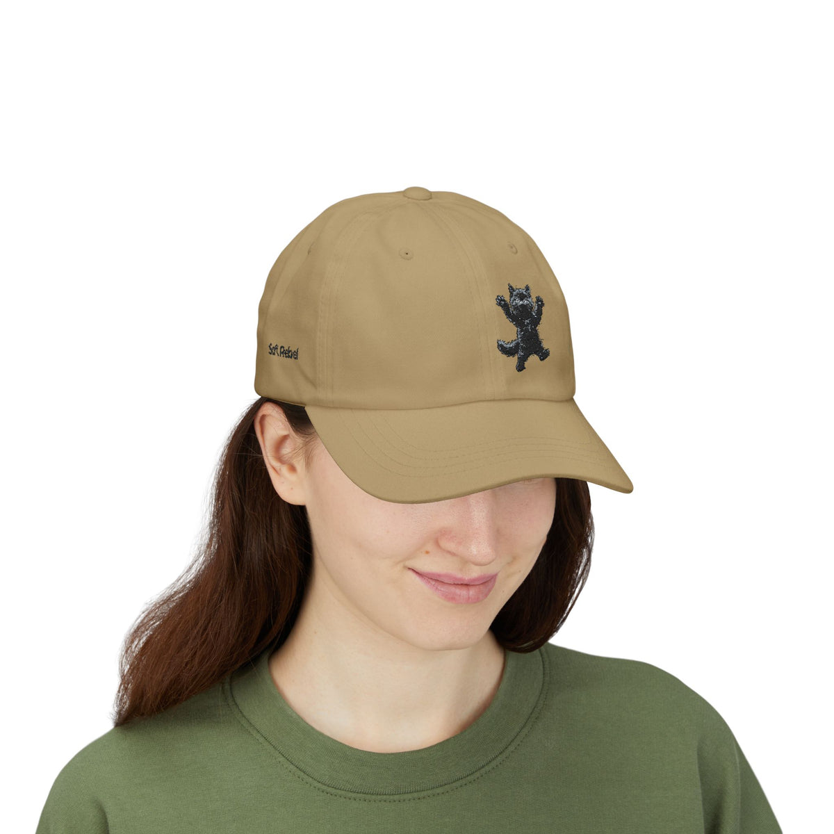 Jumping For Joy Black Cat Dad Cap | Embroidered Cat Hat- Boop Collection