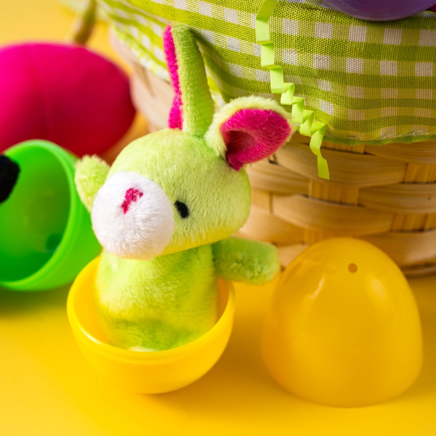 36 Packs Prefilled Easter Eggs with Toys,Easter Eggs with Finger Puppets Toys for Kids Toddler,Easter Basket Easter Goodie Bag Fillers