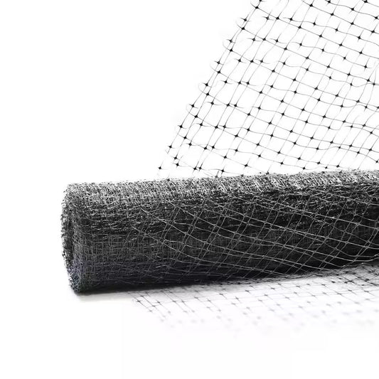 7.5 Ft. X 65 Ft. Black Polywire Garden and Plant Protective Netting with 3/5 In. Mesh, Reusable and Doesn'T Tangle