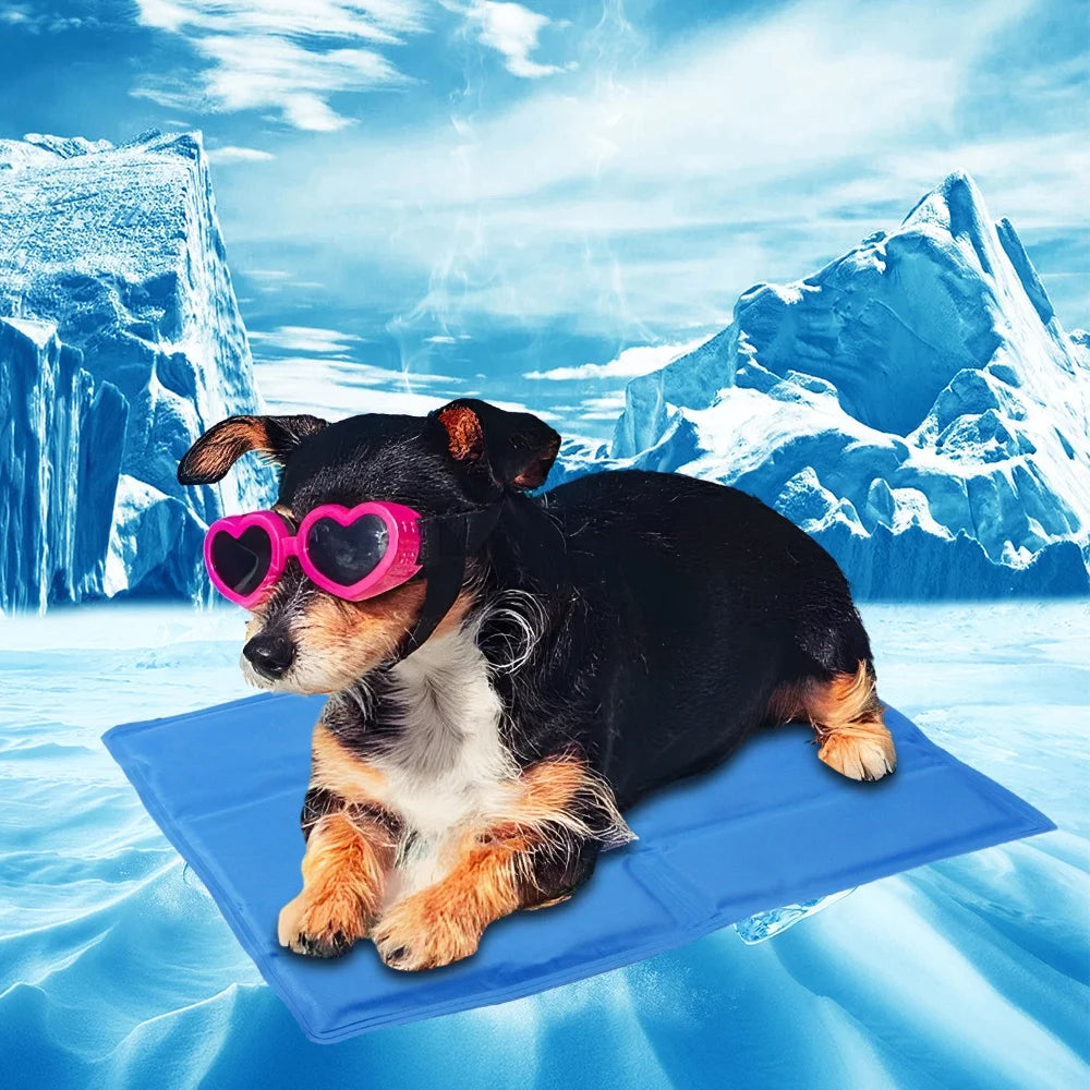 Dog Cooling Mat, Cooling Pad for Cats - No Water, Electricity or Refrigeration Needed - Non-Toxic Dog Cooling Pad- 25.35"X19.5"