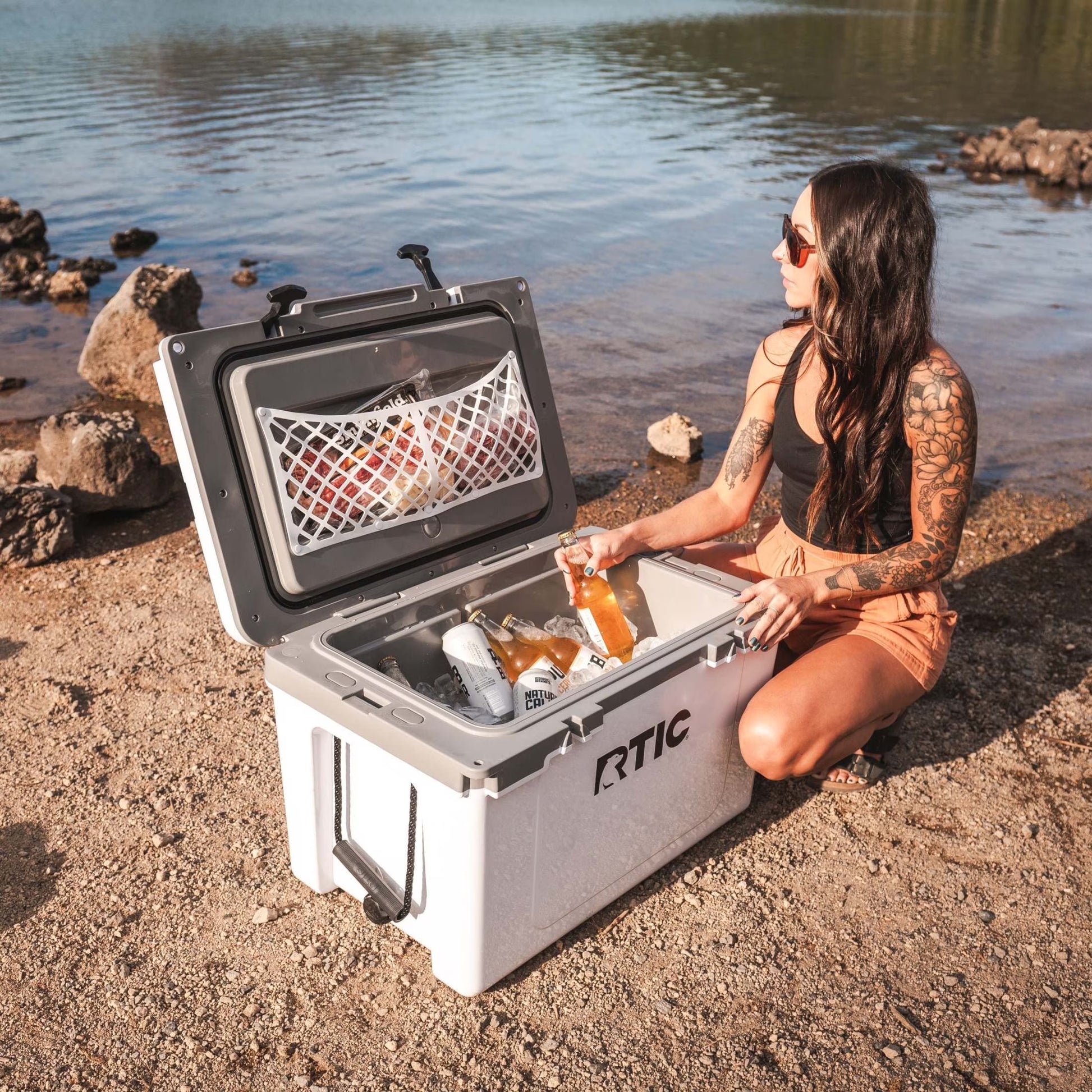 Ultra-Light 52 Qt Hard-Sided Ice Chest Cooler, Fits 76 Cans, Trailblazer