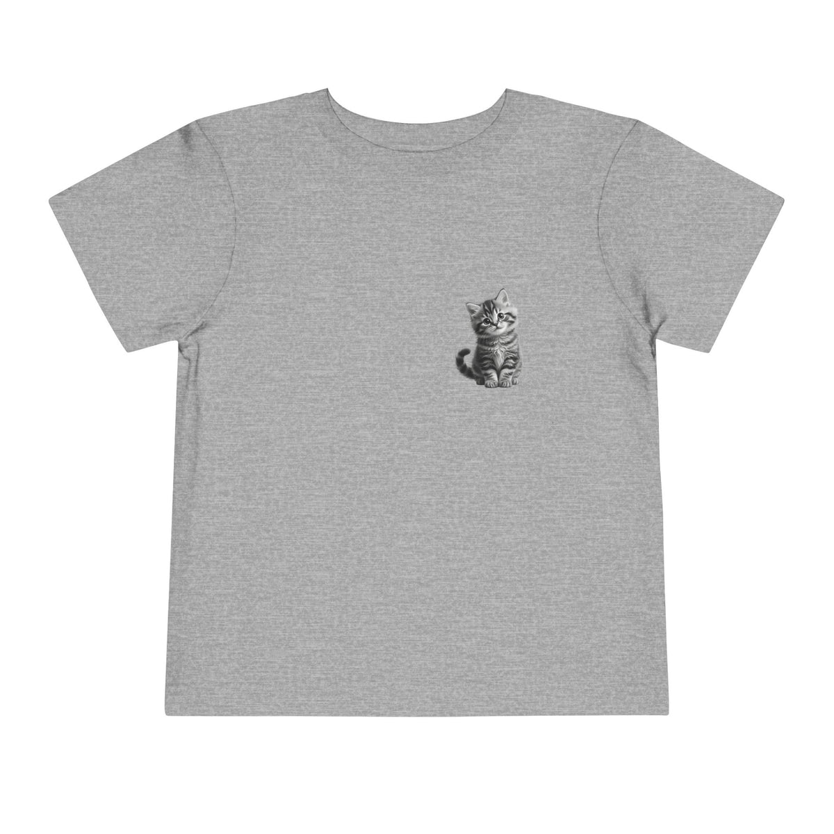 Tiny Tabby  Kitten toddler tee | Cute Cat Illustration- Sage Collection- Bestie Best Collection