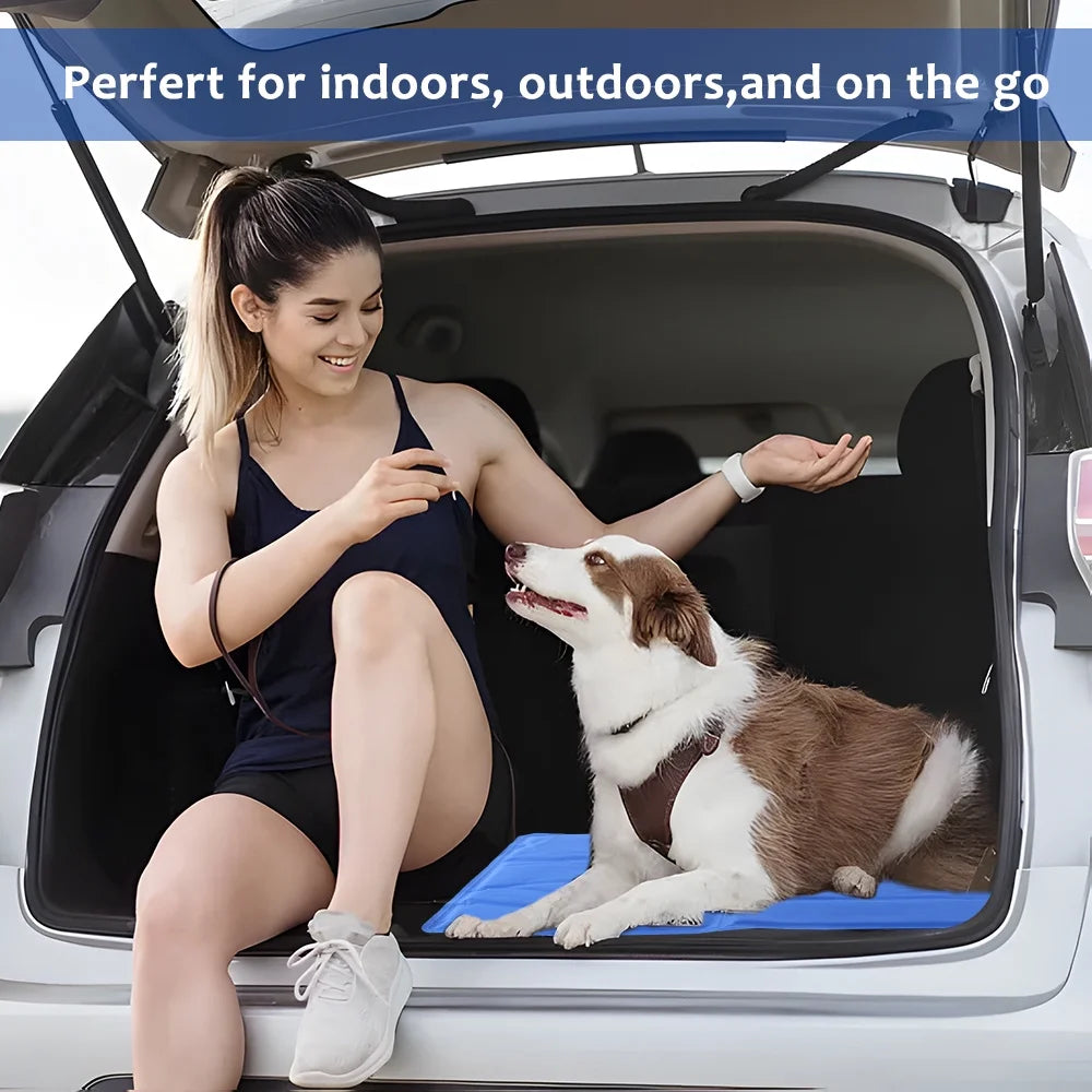 Cooling Mat for Dogs Cats,Summer Cooling Pads,Summer Cooling Sleeping Kennel Mat,35.1"X19.5"