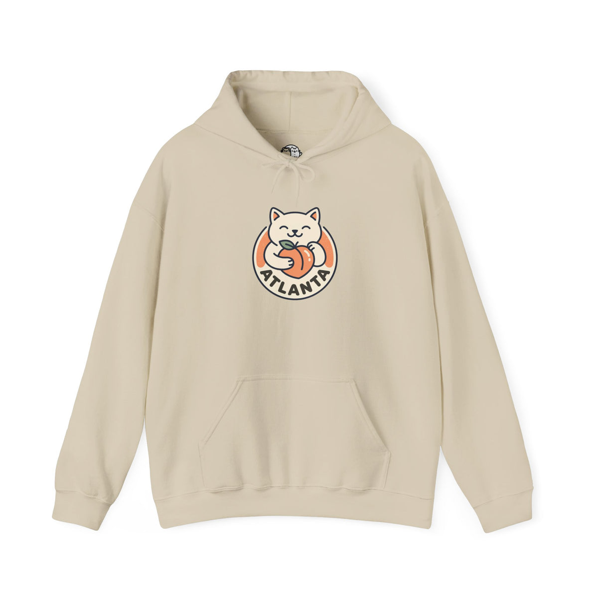 Atlanta Cute Cat Logo Hoodie |  Peachy Cat Ring Pullover